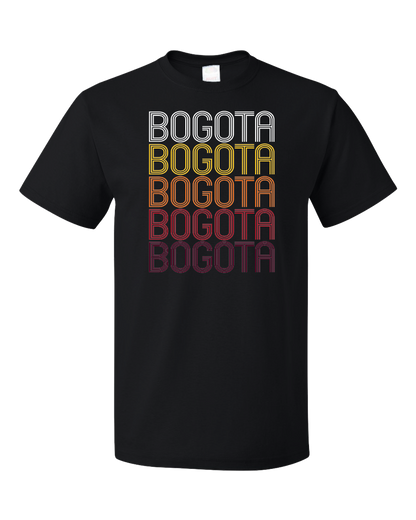Standard Black Bogota, NJ | Retro, Vintage Style New Jersey Pride  T-shirt