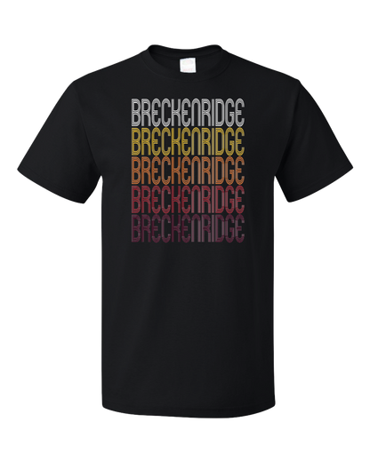 Standard Black Breckenridge, MI | Retro, Vintage Style Michigan Pride  T-shirt