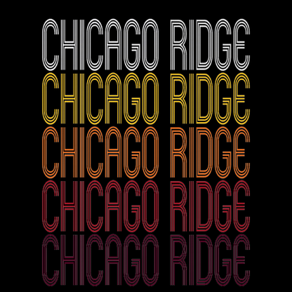 Chicago Ridge, IL | Retro, Vintage Style Illinois Pride 