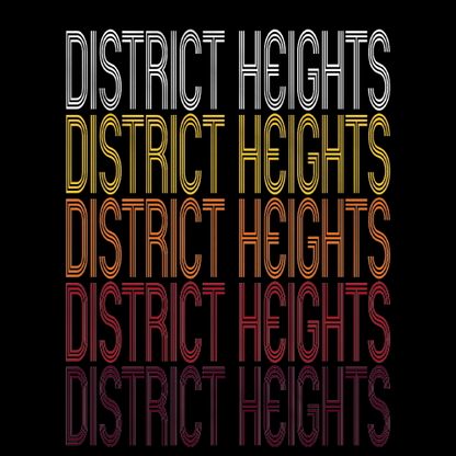 District Heights, MD | Retro, Vintage Style Maryland Pride 