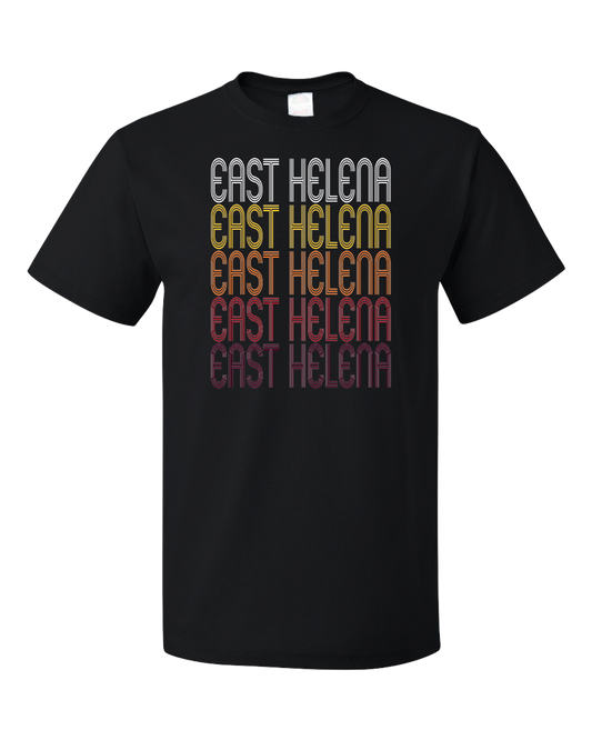 Standard Black East Helena, MT | Retro, Vintage Style Montana Pride  T-shirt