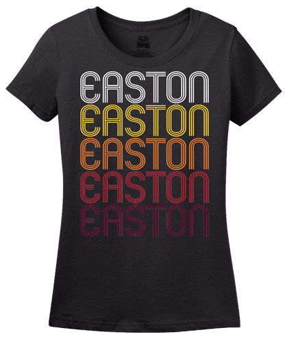 Ladies Black Easton, MD | Retro, Vintage Style Maryland Pride  T-shirt
