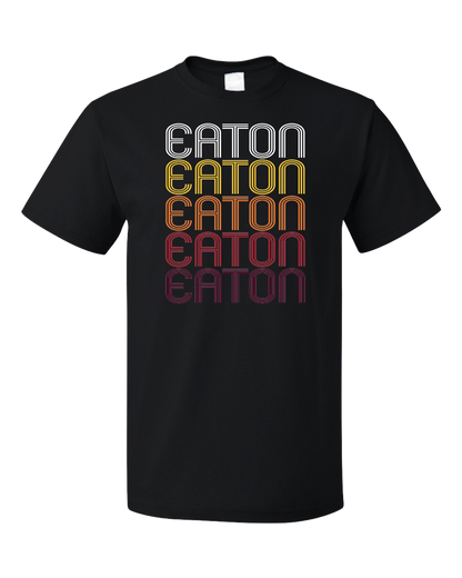 Standard Black Eaton, IN | Retro, Vintage Style Indiana Pride  T-shirt
