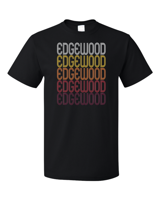 Standard Black Edgewood, NM | Retro, Vintage Style New Mexico Pride  T-shirt