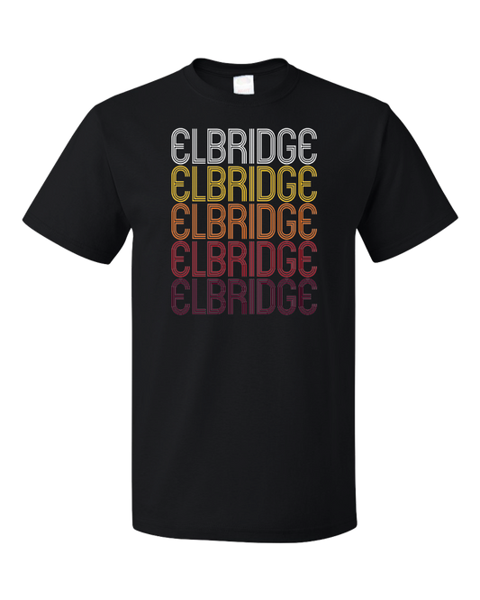 Standard Black Elbridge, NY | Retro, Vintage Style New York Pride  T-shirt
