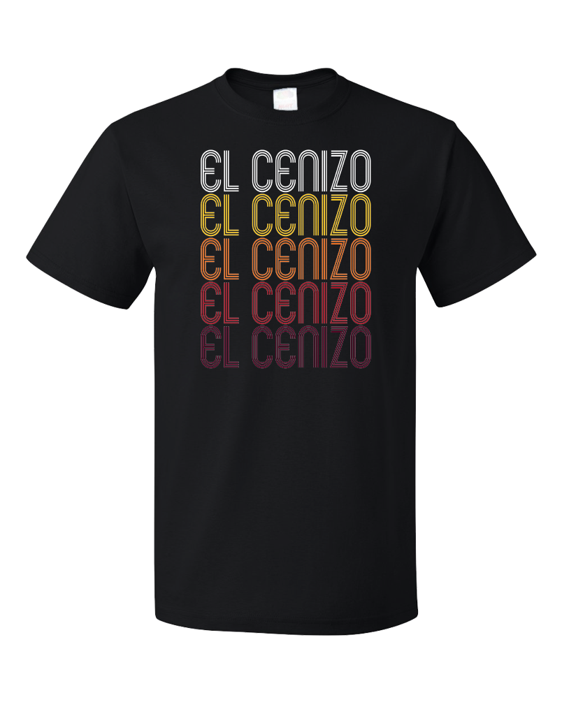 Standard Black El Cenizo, TX | Retro, Vintage Style Texas Pride  T-shirt