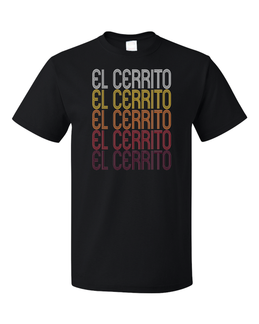 Standard Black El Cerrito, CA | Retro, Vintage Style California Pride  T-shirt