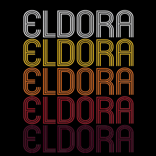 Eldora, IA | Retro, Vintage Style Iowa Pride 