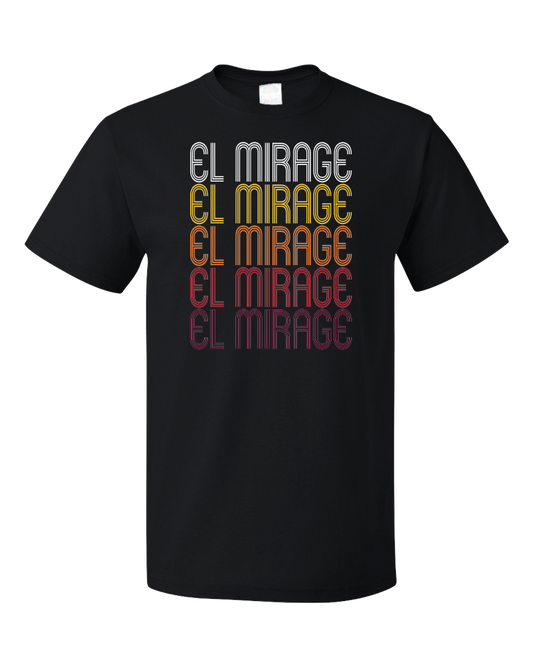 Standard Black El Mirage, AZ | Retro, Vintage Style Arizona Pride  T-shirt