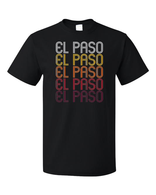 Standard Black El Paso, TX | Retro, Vintage Style Texas Pride  T-shirt