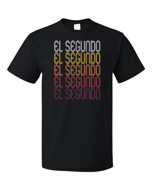 Standard Black El Segundo, CA | Retro, Vintage Style California Pride  T-shirt