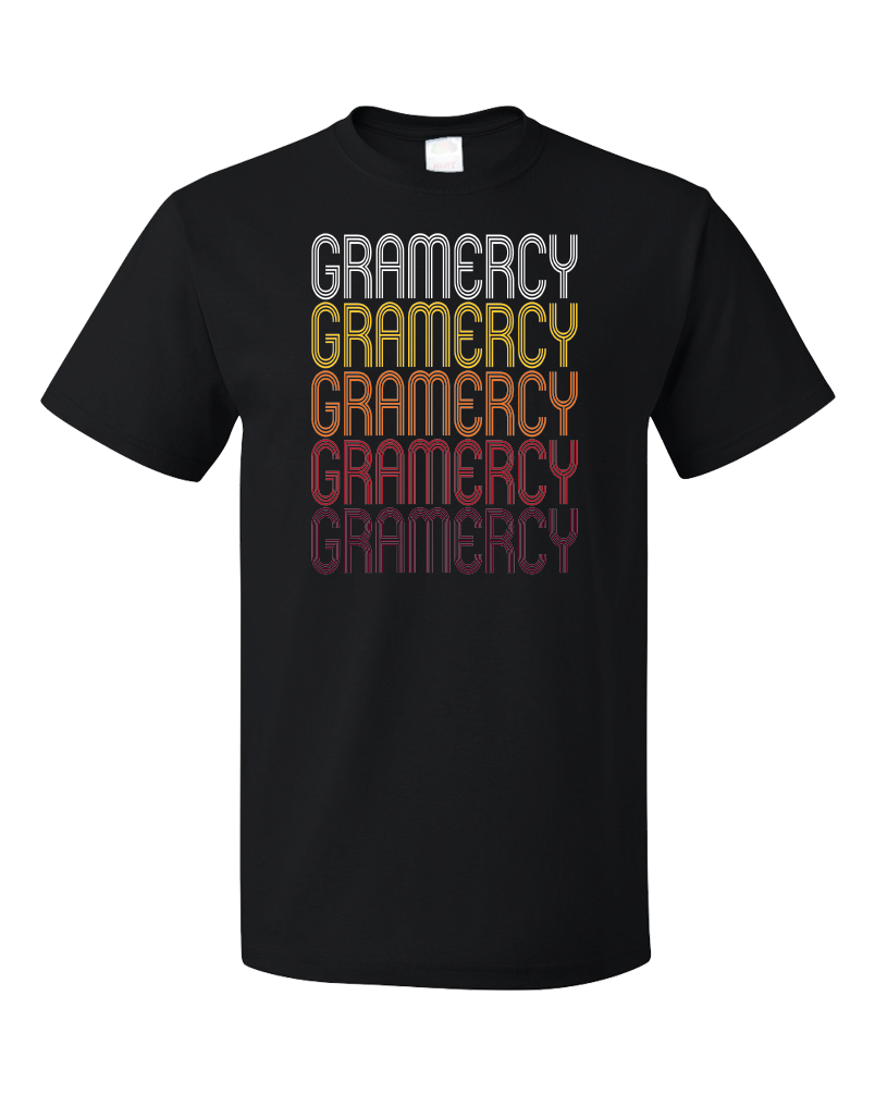 Standard Black Gramercy, LA | Retro, Vintage Style Louisiana Pride  T-shirt