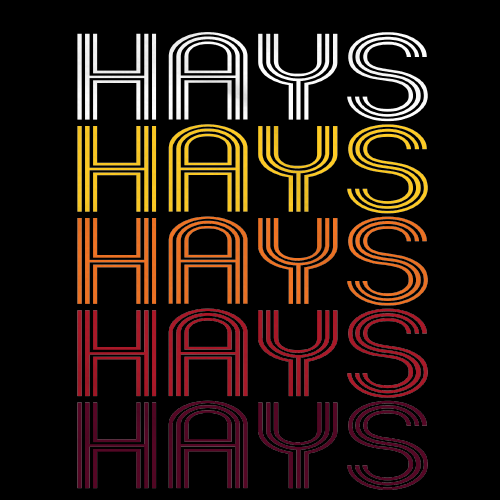 Hays, KS | Retro, Vintage Style Kansas Pride 