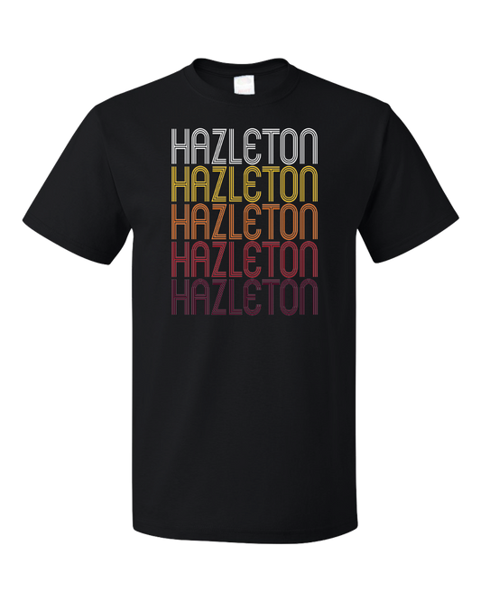 Standard Black Hazleton, PA | Retro, Vintage Style Pennsylvania Pride  T-shirt