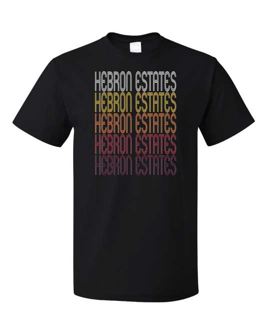 Standard Black Hebron Estates, KY | Retro, Vintage Style Kentucky Pride  T-shirt