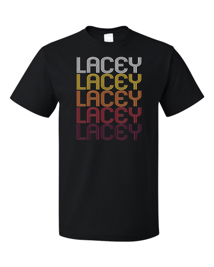 Standard Black Lacey, WA | Retro, Vintage Style Washington Pride  T-shirt