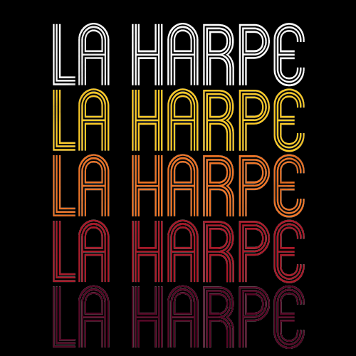 La Harpe, IL | Retro, Vintage Style Illinois Pride 