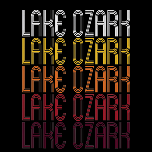Lake Ozark, MO | Retro, Vintage Style Missouri Pride 