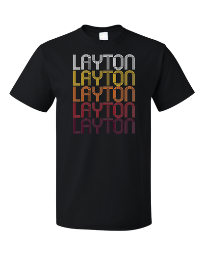 Standard Black Layton, UT | Retro, Vintage Style Utah Pride  T-shirt