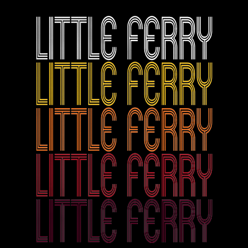 Little Ferry, NJ | Retro, Vintage Style New Jersey Pride 