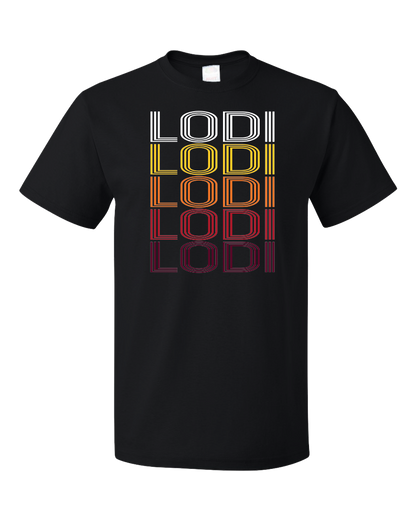 Standard Black Lodi, OH | Retro, Vintage Style Ohio Pride  T-shirt