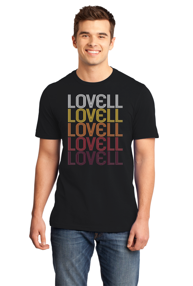 Standard Black Lovell, WY | Retro, Vintage Style Wyoming Pride  T-shirt