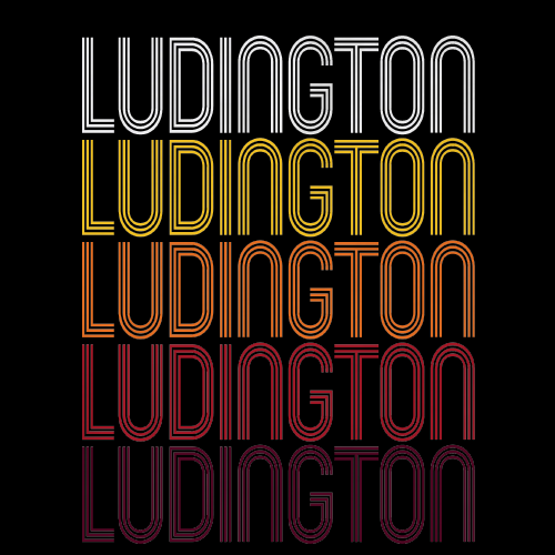 Ludington, MI | Retro, Vintage Style Michigan Pride 
