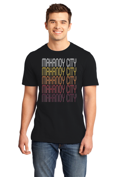 Standard Black Mahanoy City, PA | Retro, Vintage Style Pennsylvania Pride  T-shirt