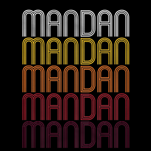 Mandan, ND | Retro, Vintage Style North Dakota Pride 