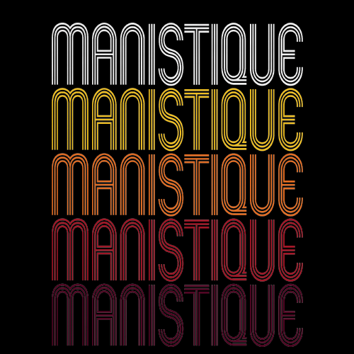 Manistique, MI | Retro, Vintage Style Michigan Pride 