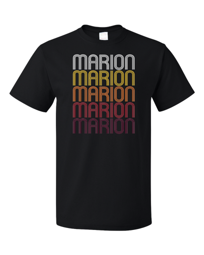 Standard Black Marion, TX | Retro, Vintage Style Texas Pride  T-shirt