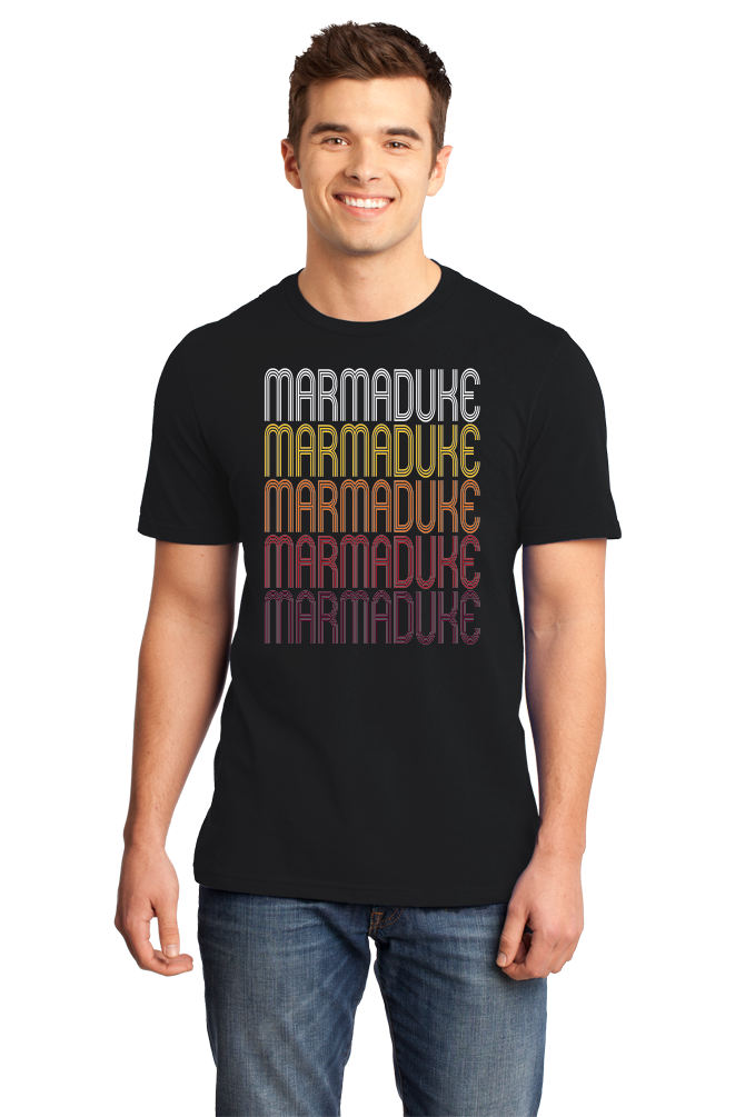 Standard Black Marmaduke, AR | Retro, Vintage Style Arkansas Pride  T-shirt