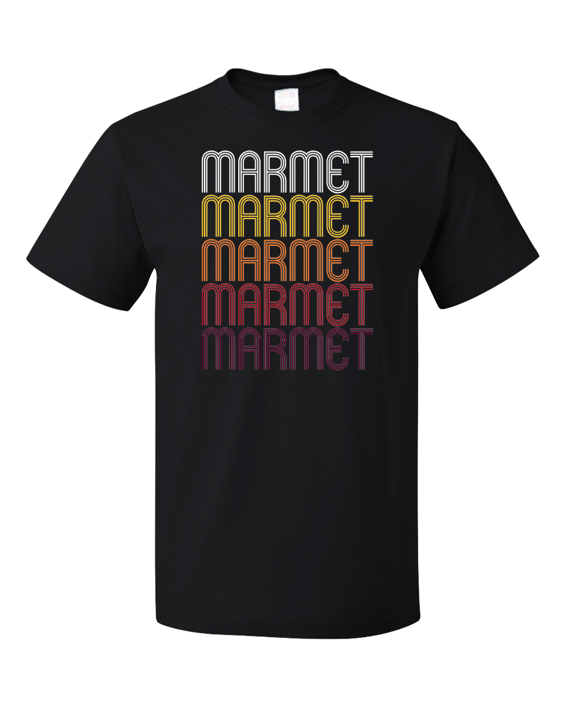 Standard Black Marmet, WV | Retro, Vintage Style West Virginia Pride  T-shirt