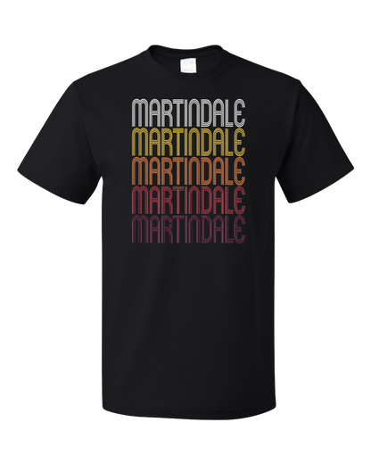 Standard Black Martindale, TX | Retro, Vintage Style Texas Pride  T-shirt