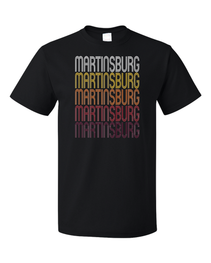 Standard Black Martinsburg, PA | Retro, Vintage Style Pennsylvania Pride  T-shirt
