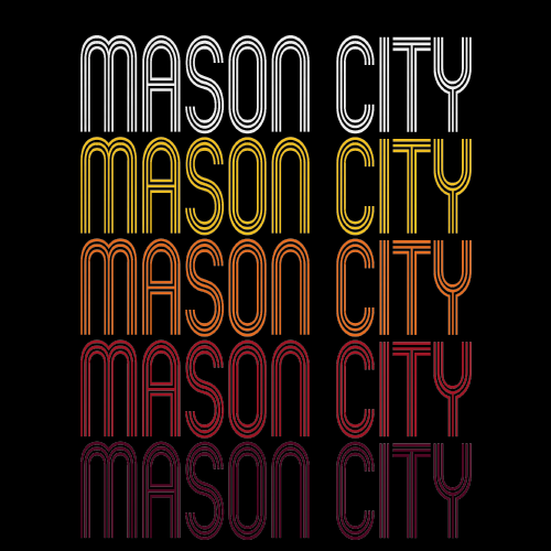 Mason City, IA | Retro, Vintage Style Iowa Pride 