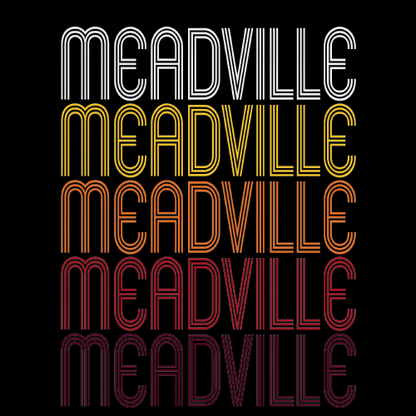 Meadville, PA | Retro, Vintage Style Pennsylvania Pride 