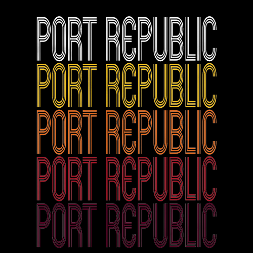 Port Republic, NJ | Retro, Vintage Style New Jersey Pride 