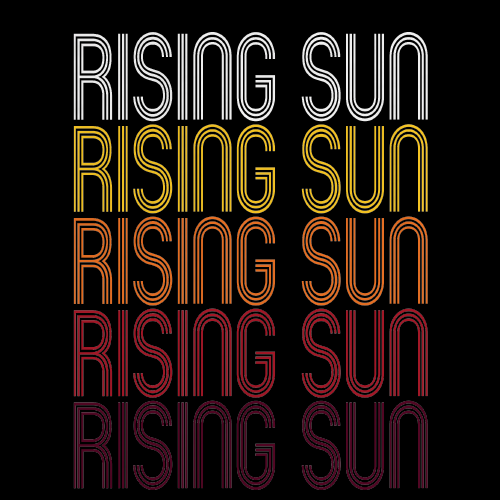 Rising Sun, IN | Retro, Vintage Style Indiana Pride 