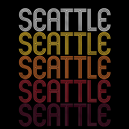 Seattle, WA | Retro, Vintage Style Washington Pride 