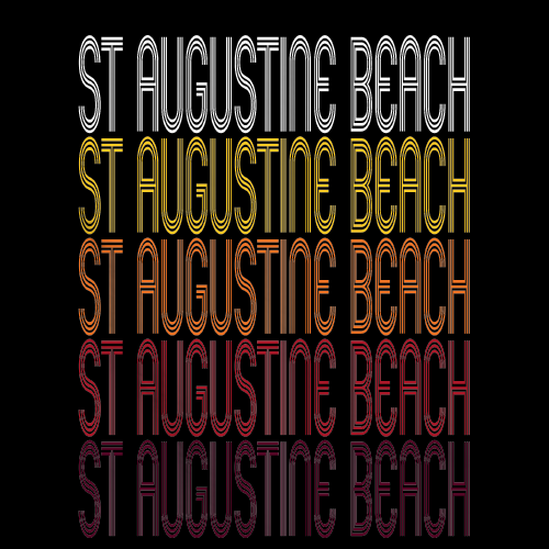 St. Augustine Beach, FL | Retro, Vintage Style Florida Pride 