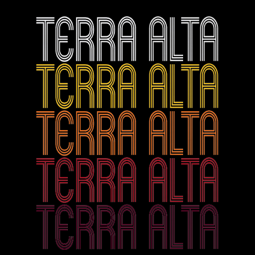Terra Alta, WV | Retro, Vintage Style West Virginia Pride 