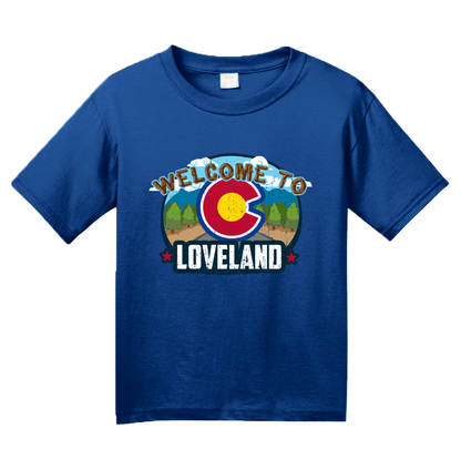 Youth Royal Welcome To Loveland, Colorado - Sweetheart City Denver 420 T-shirt