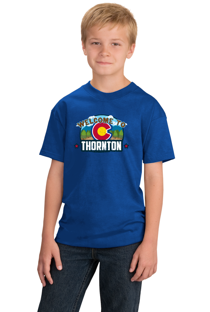Youth Royal Welcome To Thornton, Colorado - Thornton Love Denver Broncos T-shirt