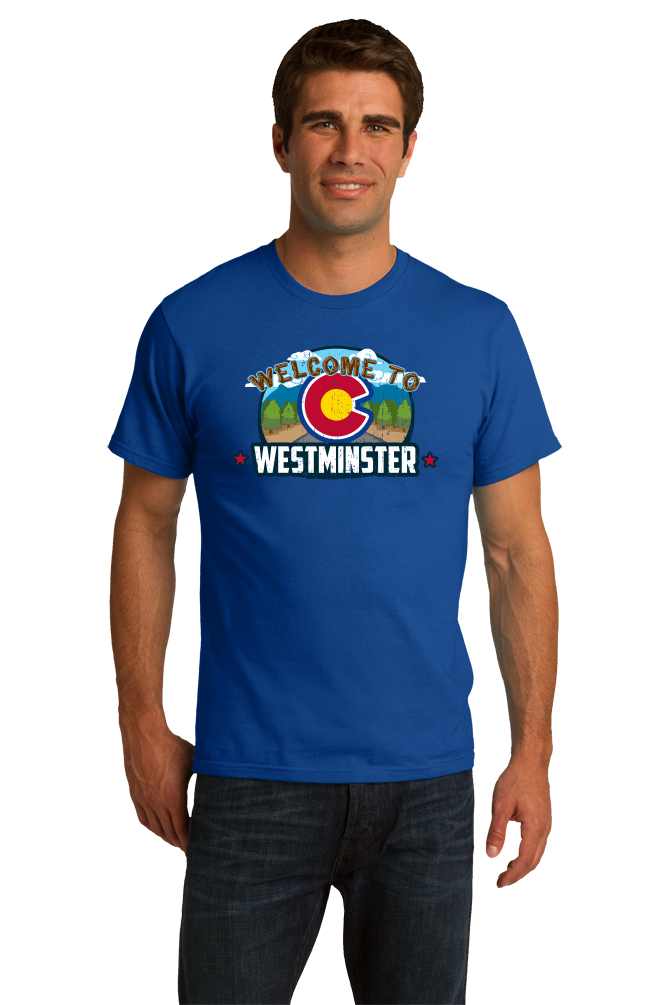 Standard Royal Welcome To Westminster, Colorado - Denver Broncos Gold Rush T-shirt