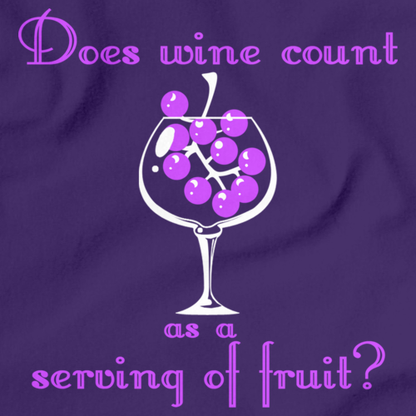 DOES WINE COUNT AS A SERVING OF FRUIT?  Purple art preview