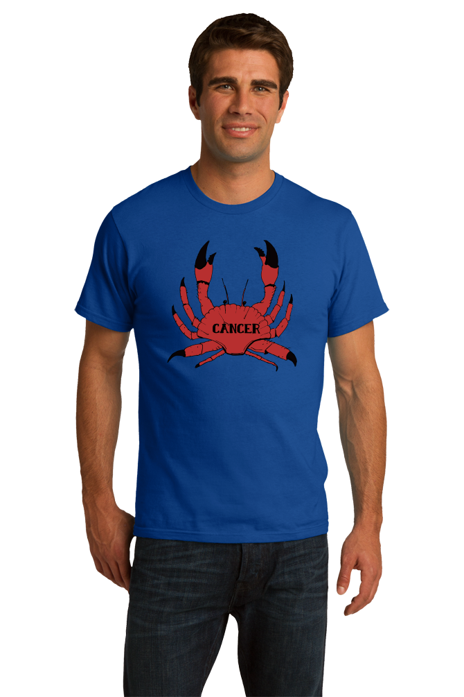 Standard Royal Zodiac Cancer Design - Horoscope Astrology Fan Star Sign T-shirt