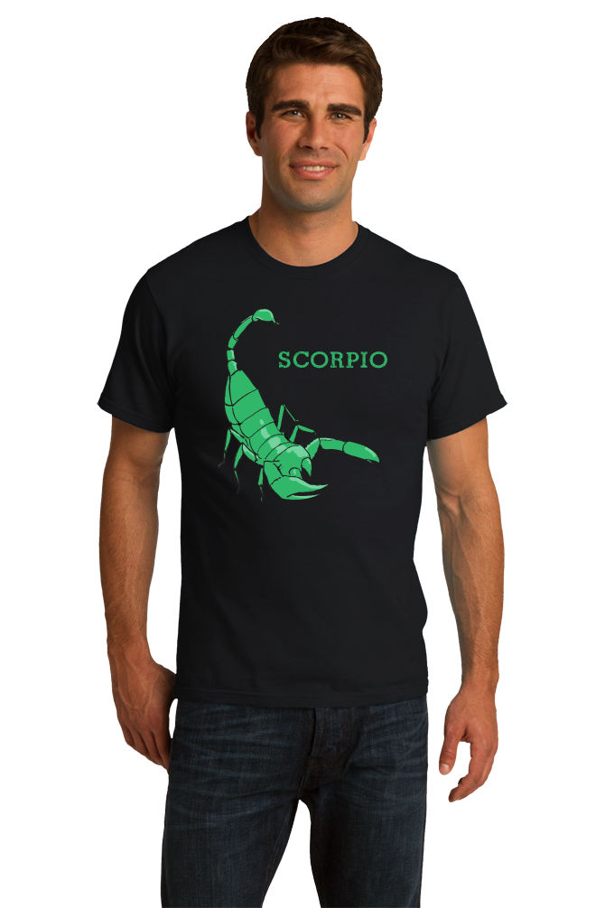 Standard Black Zodiac Scorpio - Horoscope Astrology Fan Star Sign Scorpion T-shirt