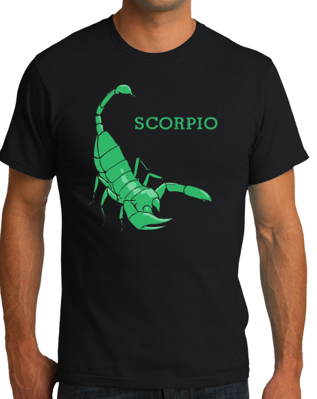 Standard Black Zodiac Scorpio - Horoscope Astrology Fan Star Sign Scorpion T-shirt